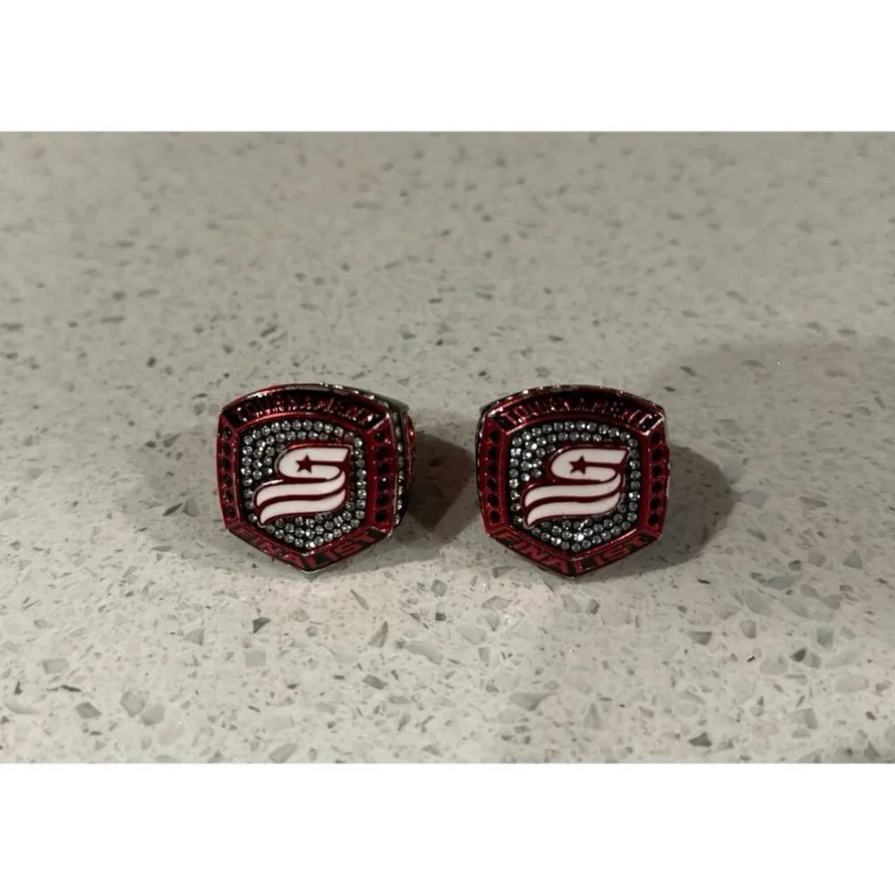 Victory Rings- Black/Red bundle includes two - Picture 1 of 5